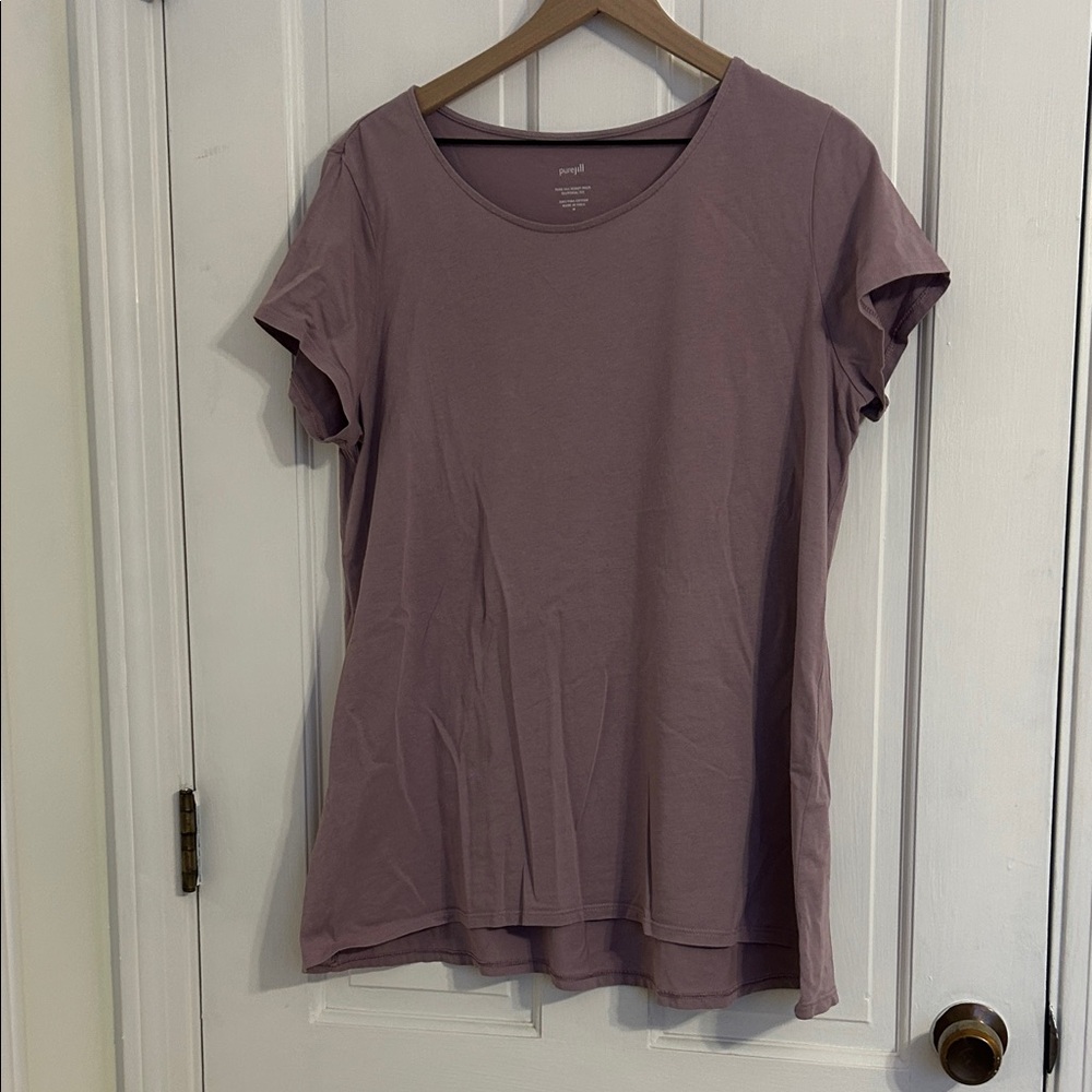 J. Jill  Pure Jill  Lavender Scoop Neck Tee